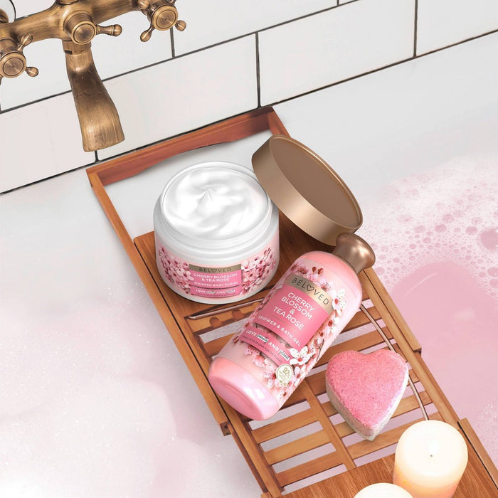 Beloved Cherry Blossom & Tea Rose Bath Bomb - 1ct/4oz