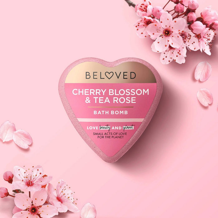 Beloved Cherry Blossom & Tea Rose Bath Bomb - 1ct/4oz