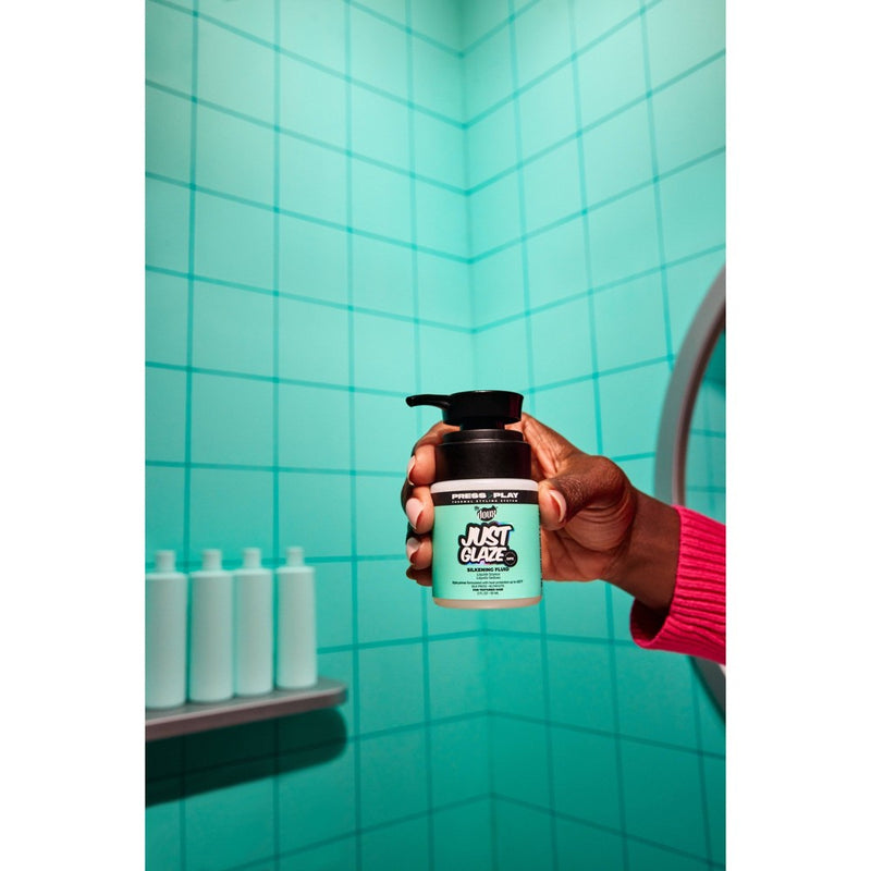 The Doux Just Glaze Silkening Fluid Heat Protectant - 2oz