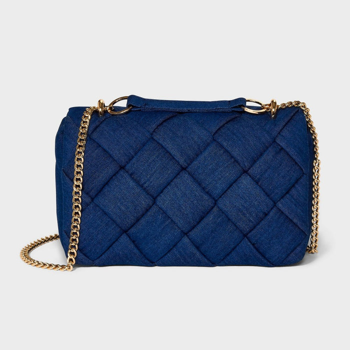 Denim Sophie Crossbody Bag - A New Day Navy Blue
