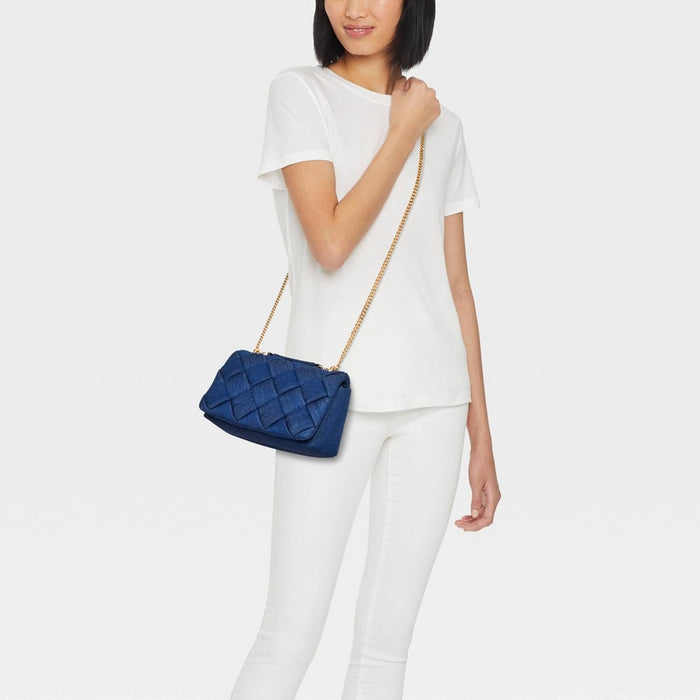 Denim Sophie Crossbody Bag - A New Day Navy Blue