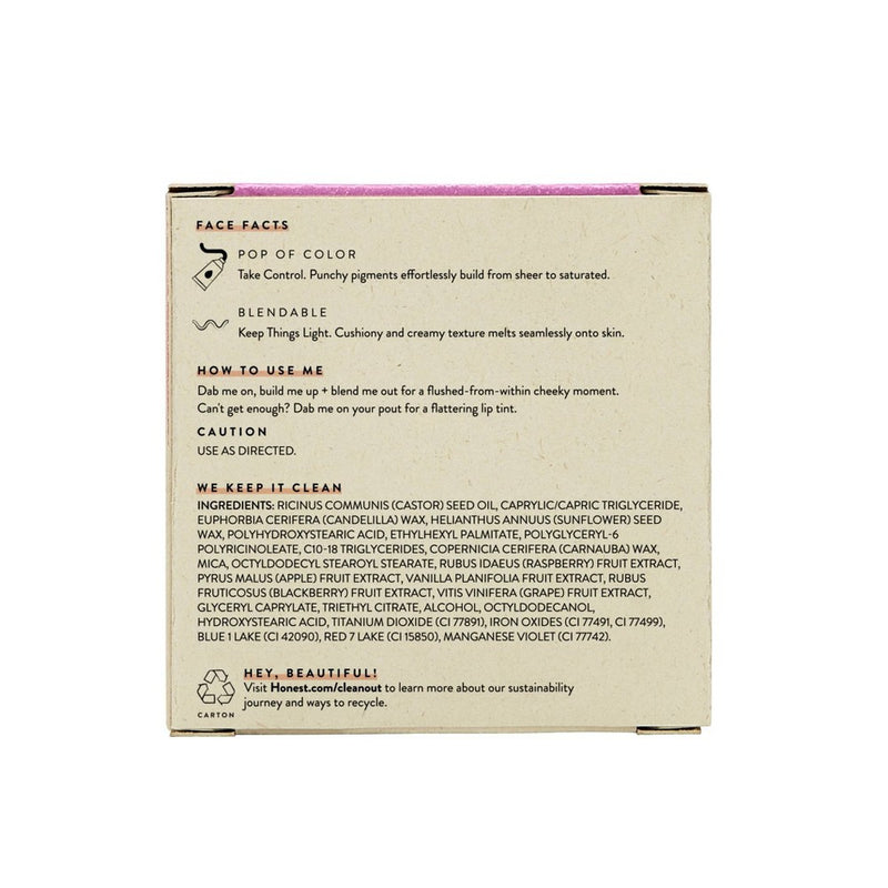 Honest Beauty Creme Cheek + Lip Color with Multi-Fruit Extract - Lush Lilac - 0.1oz