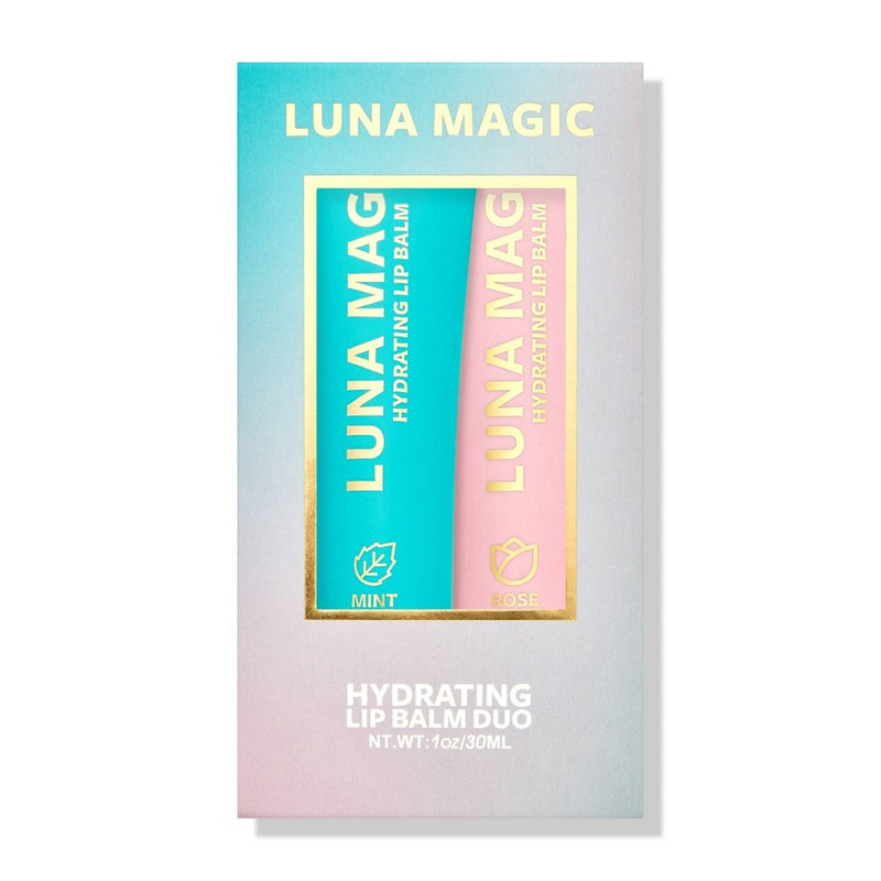 LUNA MAGIC Lip Balm Duo - Mint/Rose - 1oz/2pk