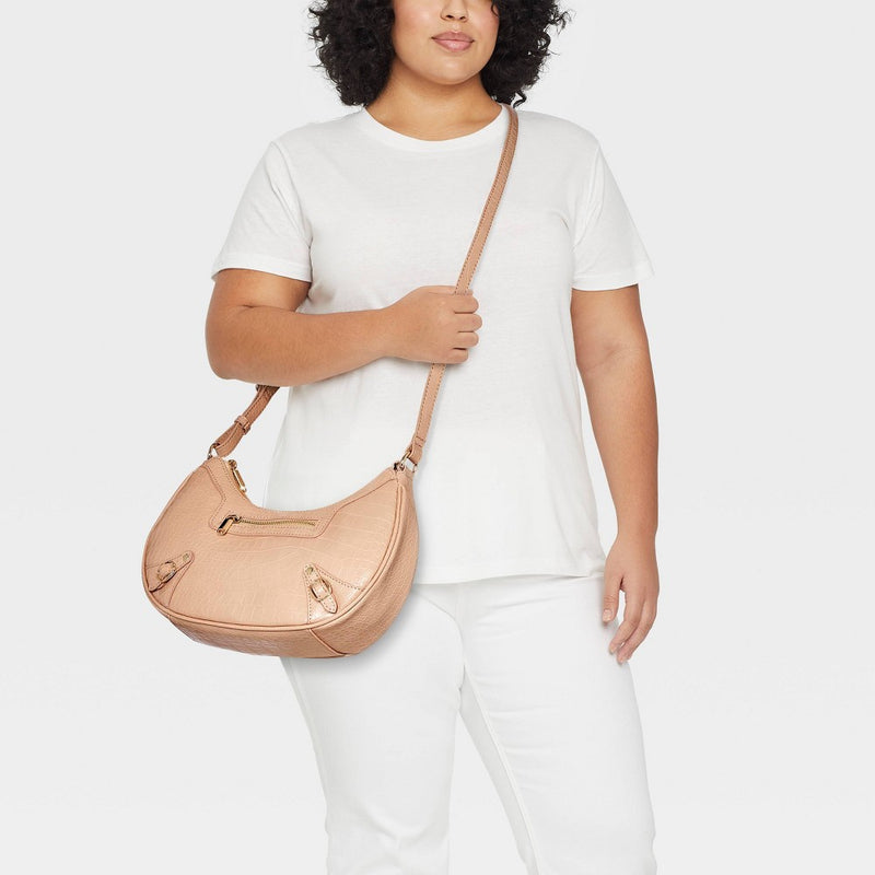 Crescent Shoulder Handbag - Wild Fable Tan