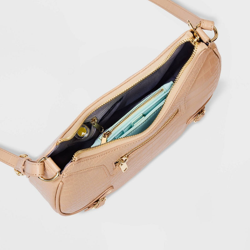 Crescent Shoulder Handbag - Wild Fable Tan