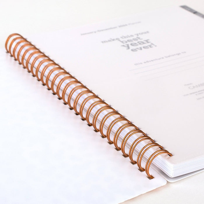 Cambridge 2024 Planner 8.875"x7.875" Weekly/Monthly Rose Gold