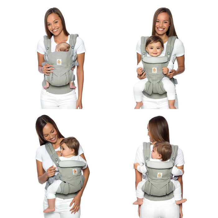 Ergobaby Omni 360 Cool Air Mesh Baby Carrier Lumbar Support - Onyx Black 7-45lb