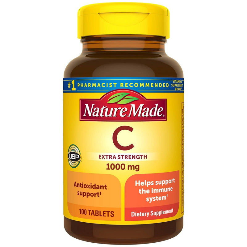 Nature Made Vitamin C 1000mg Immune System Supplement Tablets - 100ct
