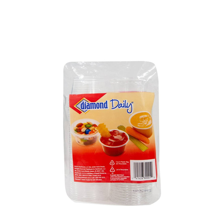 Diamond Multi-Purpose Mini Cups with Lids - 50ct