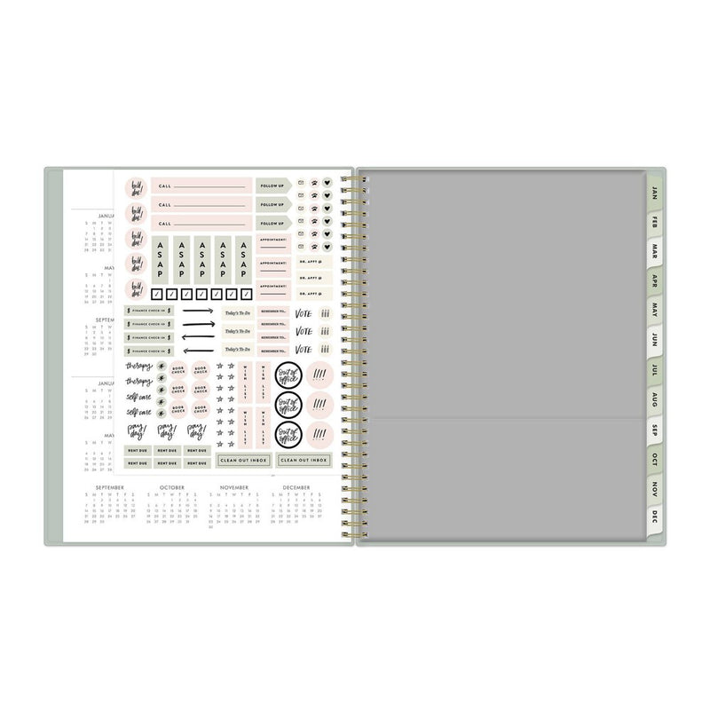 The Everygirl x Day Designer 2024 Planner 8.5"x11" Weekly/Monthly Soft Sage