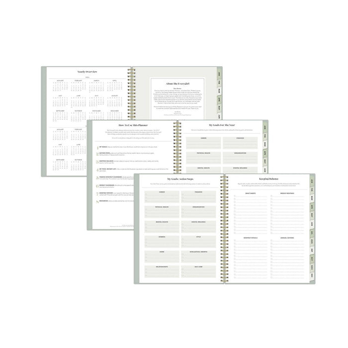 The Everygirl x Day Designer 2024 Planner 8.5"x11" Weekly/Monthly Soft Sage