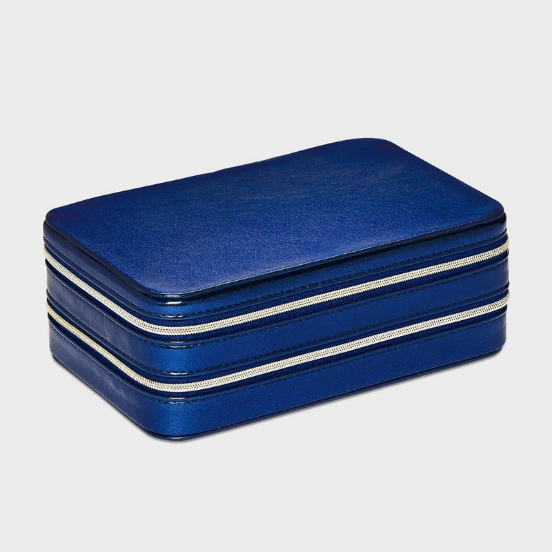 Large Three Layer Case Organizer Jewelry Box - A New Day Navy