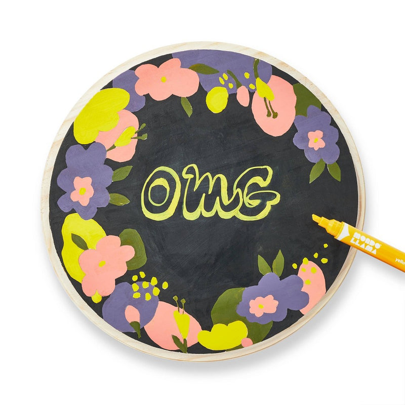 12" Round Wood Disc - Mondo Llama