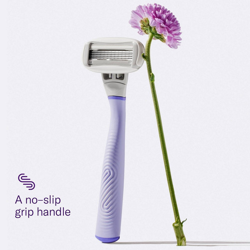Flamingo Value Pack Non-Disposable Razor with Handle - Lilac - 5ct