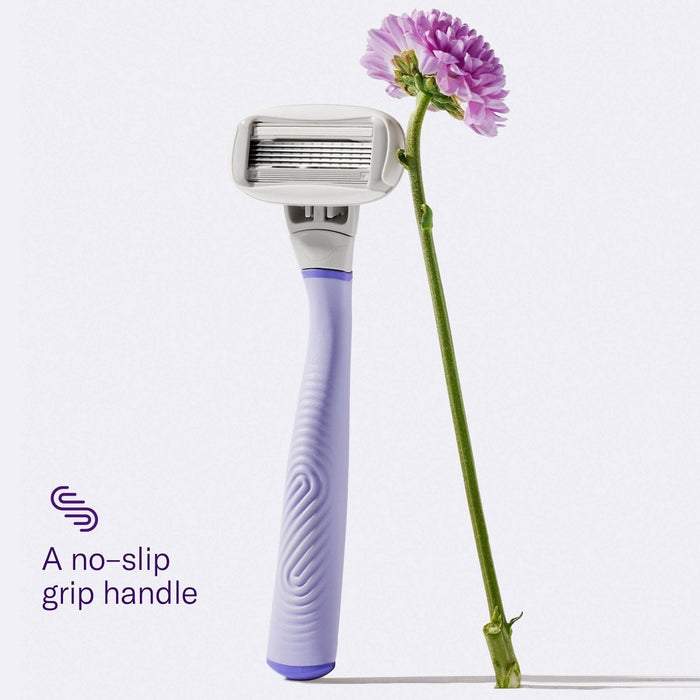 Flamingo Value Pack Non-Disposable Razor with Handle - Lilac - 5ct