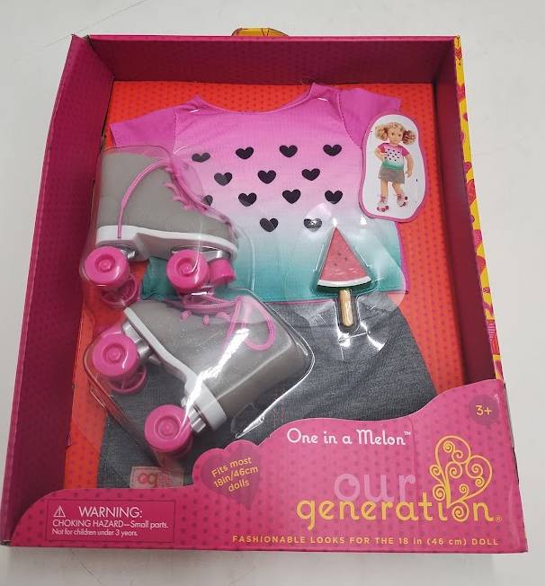 Our Generation One in a Melon with Roller Blades Fashion Outfit for 18" Dolls