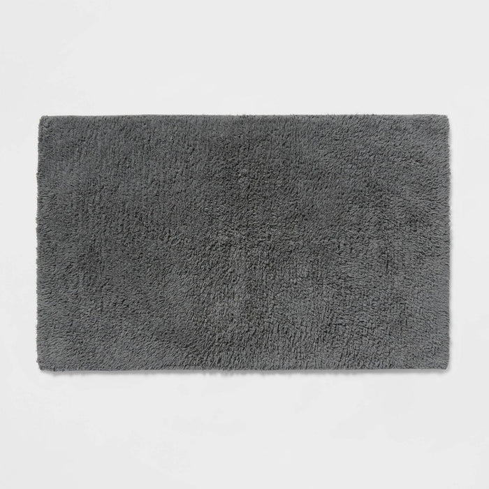 22"x60" Performance Plus Cotton Reversible Bath Rug/Runner Dark Gray - Threshold