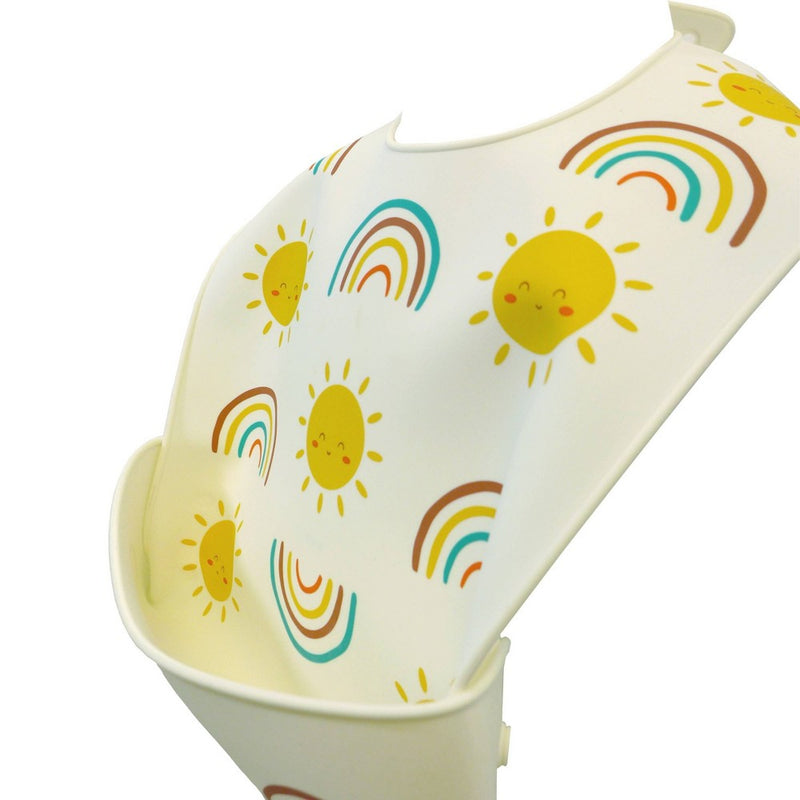 Neat Solutions Toddler Silicone Fold Down Bib - Neutral