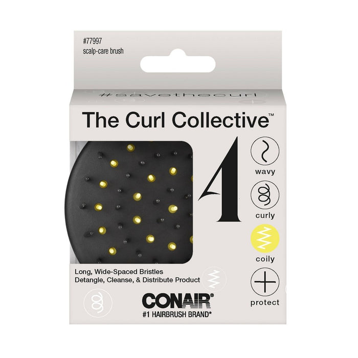 Conair Curl Collective Coily Scalp Care Hair Brush