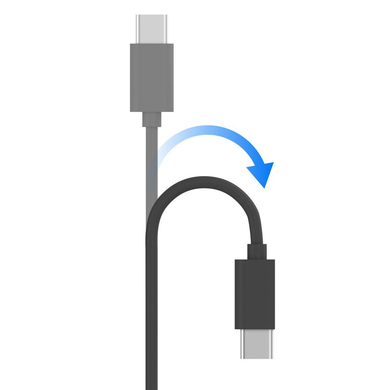 Just Wireless 6' TPU Type-C to USB-A Cable - Gray
