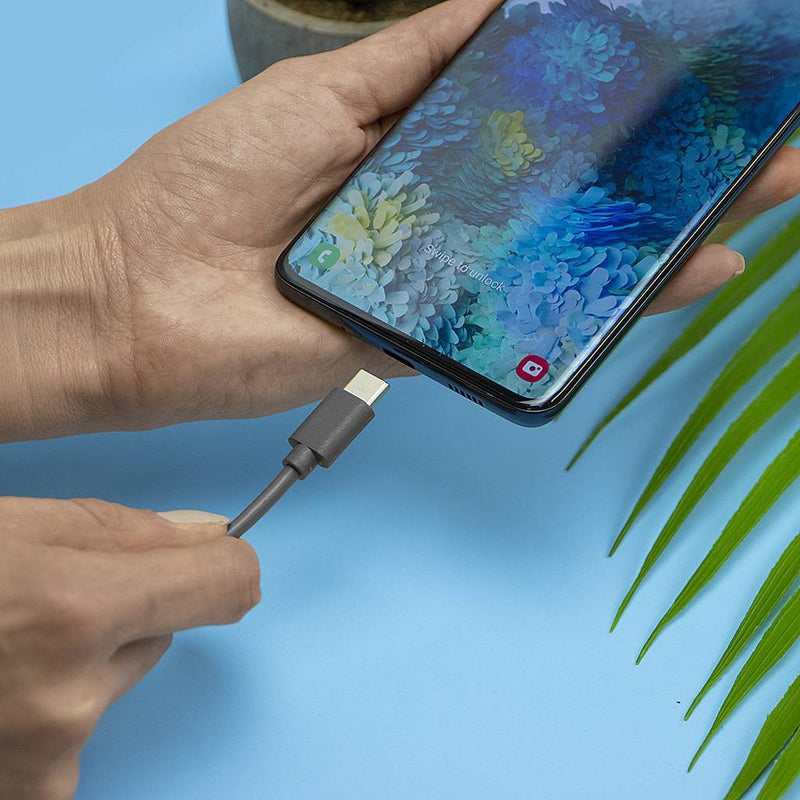 Just Wireless 6' TPU Type-C to USB-A Cable - Gray