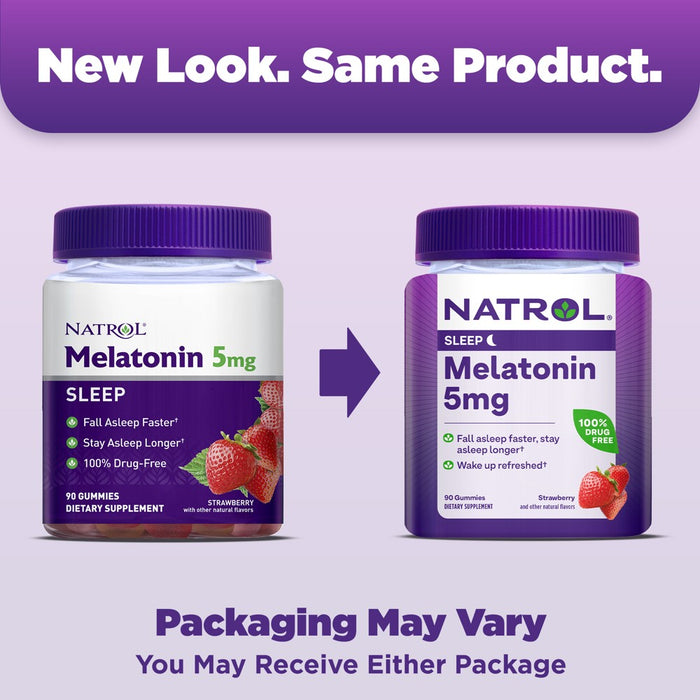Natrol Melatonin 5mg Sleep Aid Gummies - Strawberry - 90ct