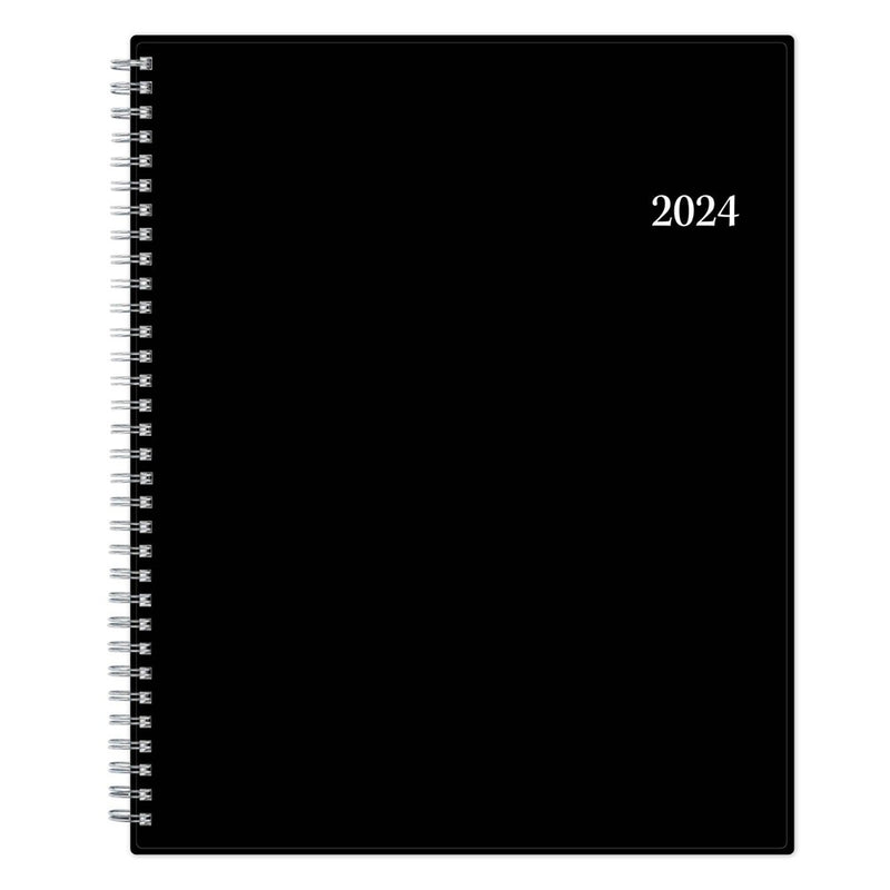 Blue Sky 2024 Enterprise Planner 8.5"x11" Weekly/Monthly Black