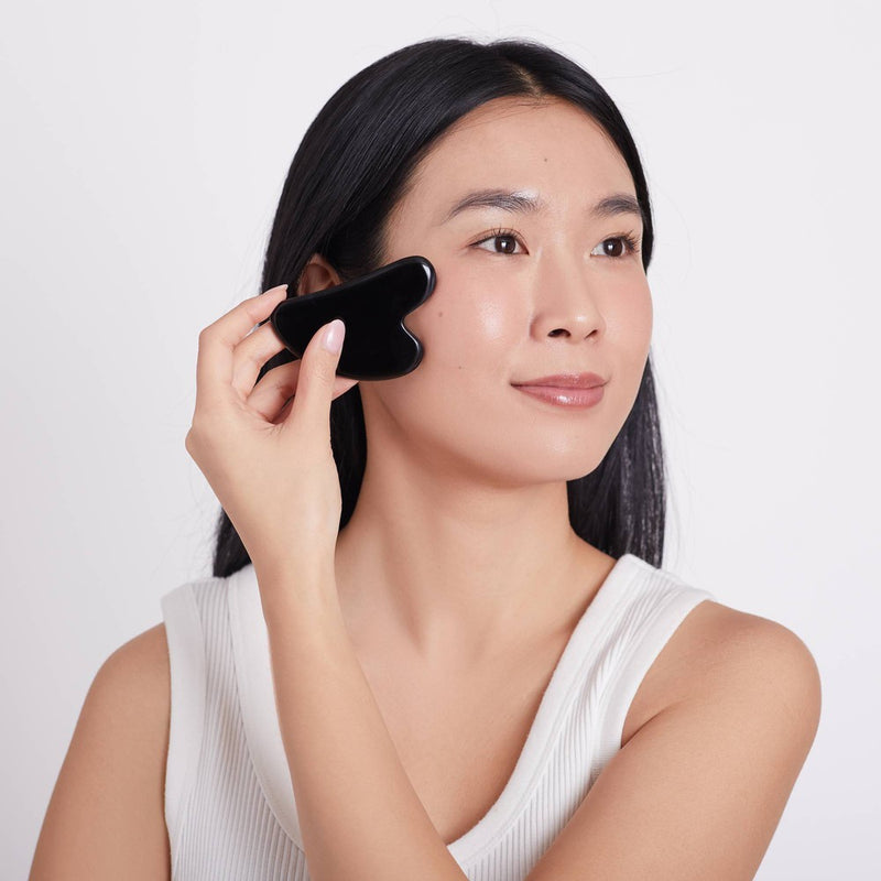 Plum Beauty Obsidian Gua Sha Stone