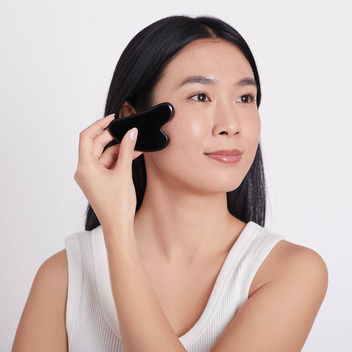 Plum Beauty Obsidian Gua Sha Stone