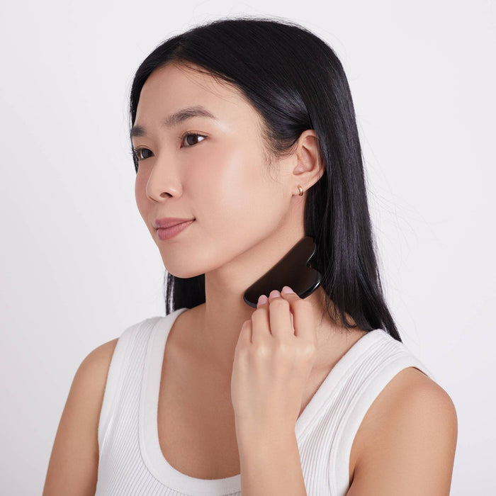 Plum Beauty Obsidian Gua Sha Stone