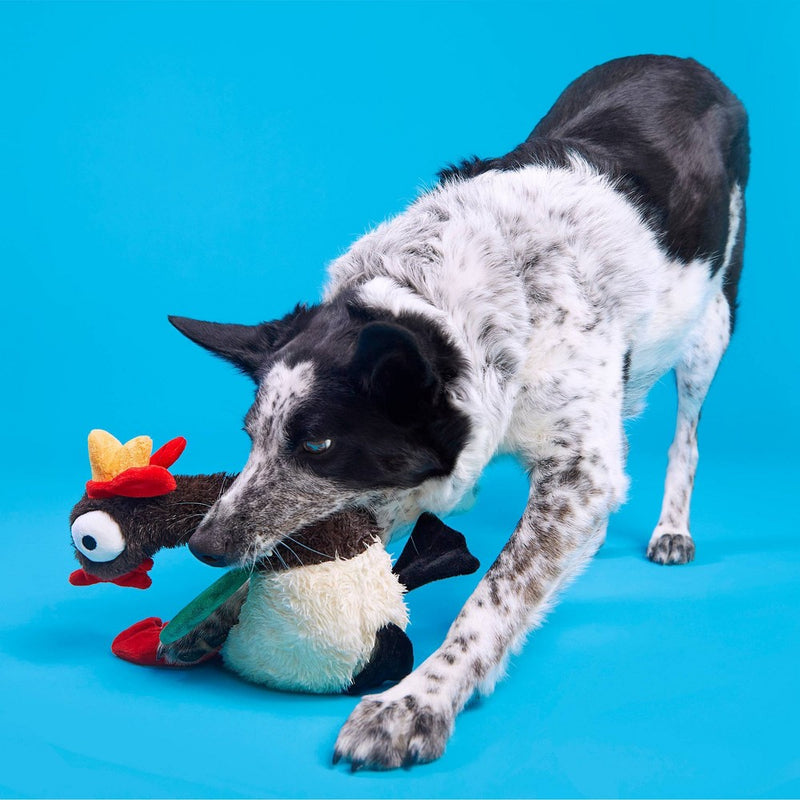BARK Cock-a-Doodle-Chew Dog Toy