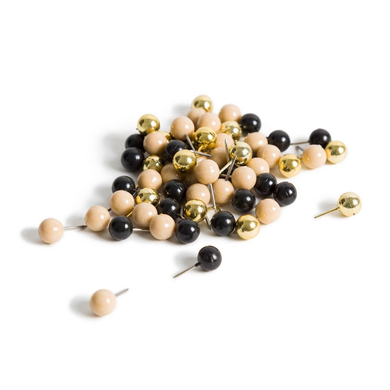 U Brands 60ct Sphere Push Pins