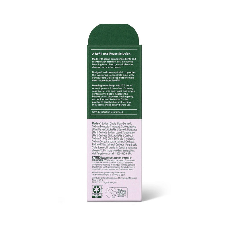 Ultra-Concentrated Hand Soap - Lavender & Bergamot - 0.21oz/2pk - Everspring