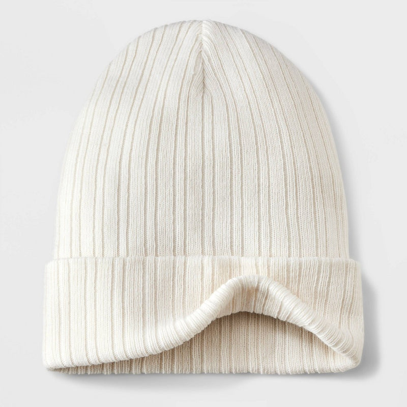 Value Ribbed Beanie - Wild Fable Cream