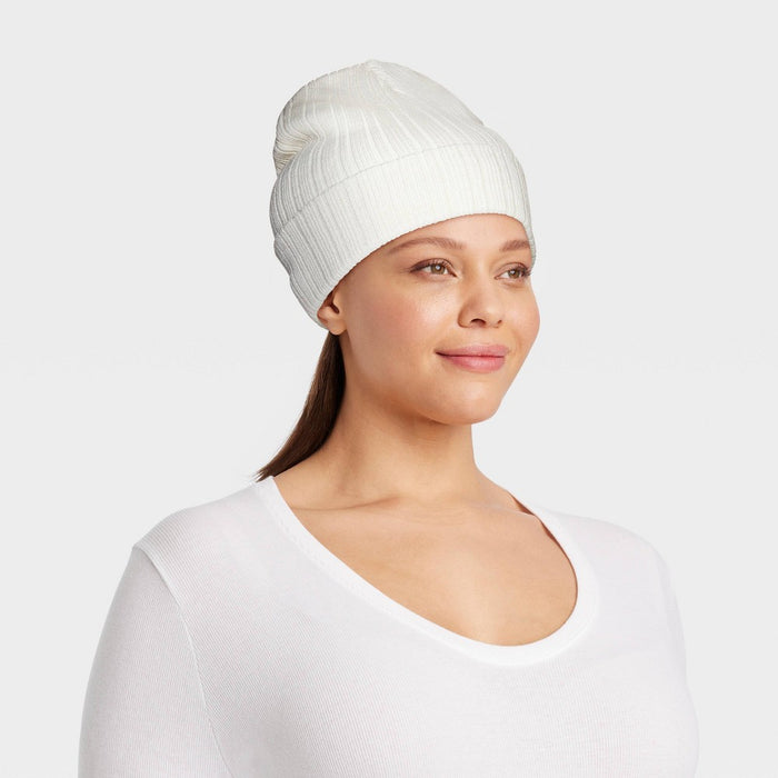 Value Ribbed Beanie - Wild Fable Cream
