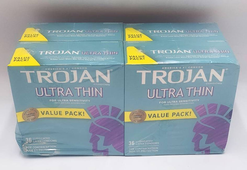 Trojan Ultra Thin Lubricated Condoms - 36ct - EXP. 4/1/2027