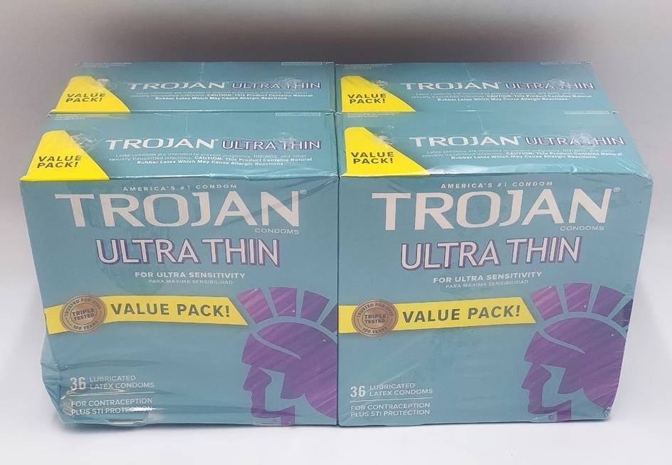 Trojan Ultra Thin Lubricated Condoms - 36ct - EXP. 4/1/2025