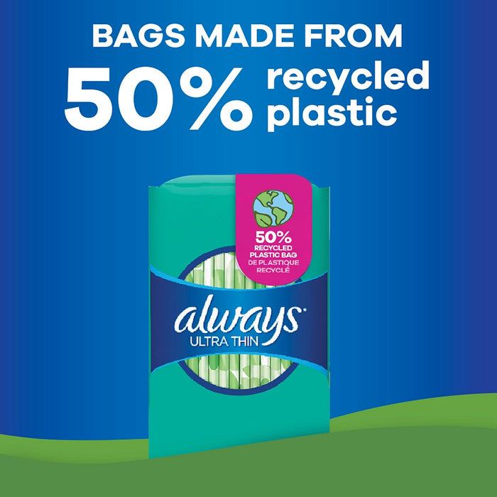 Always Ultra Thin Long with Wings Super Maxi Pads - Size 2 - 38ct