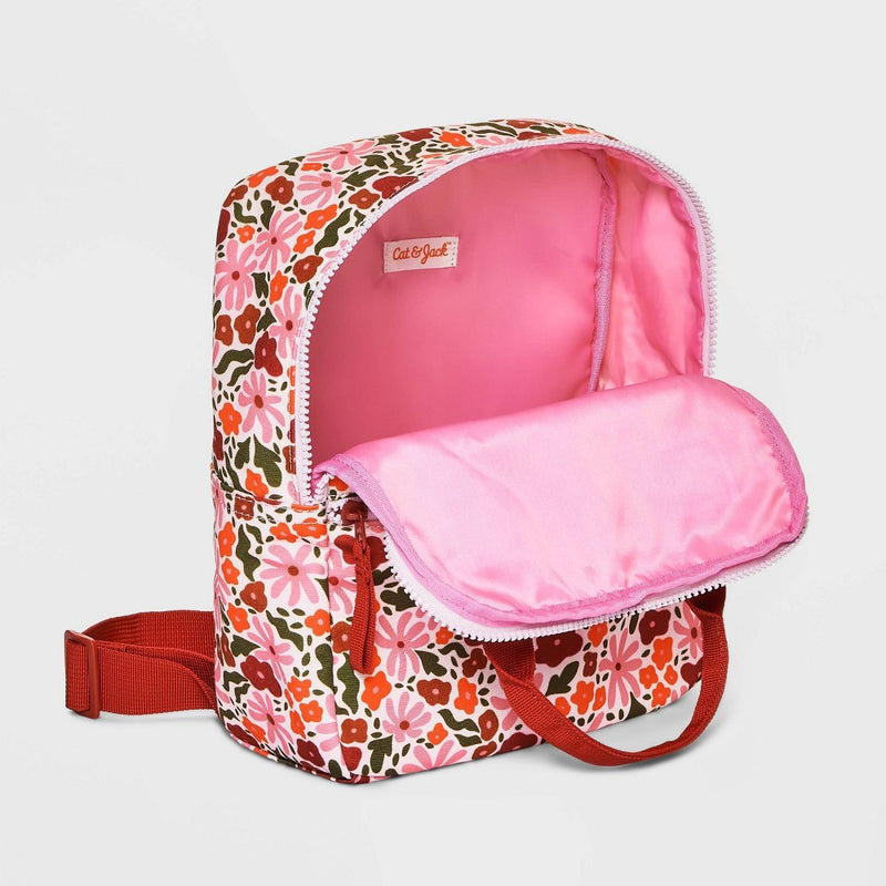 Toddler Girls' 10.5" Floral Backpack - Cat & Jack Pink
