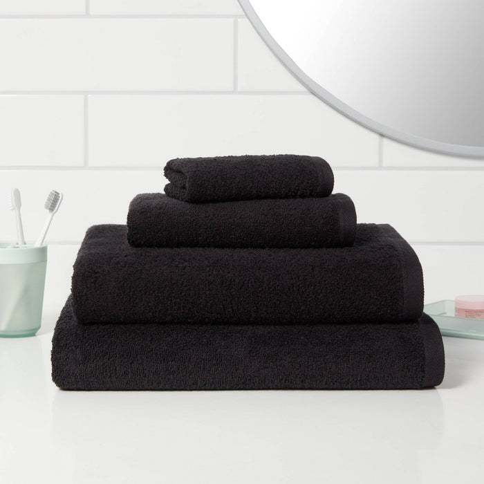 Everyday Washcloth Black - Room Essentials
