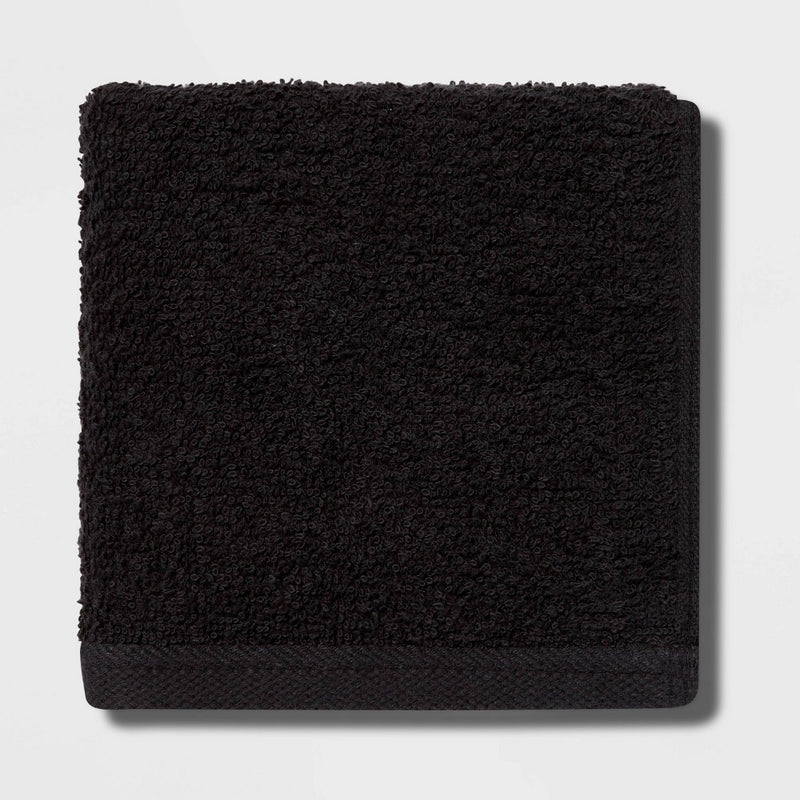 Everyday Washcloth Black - Room Essentials