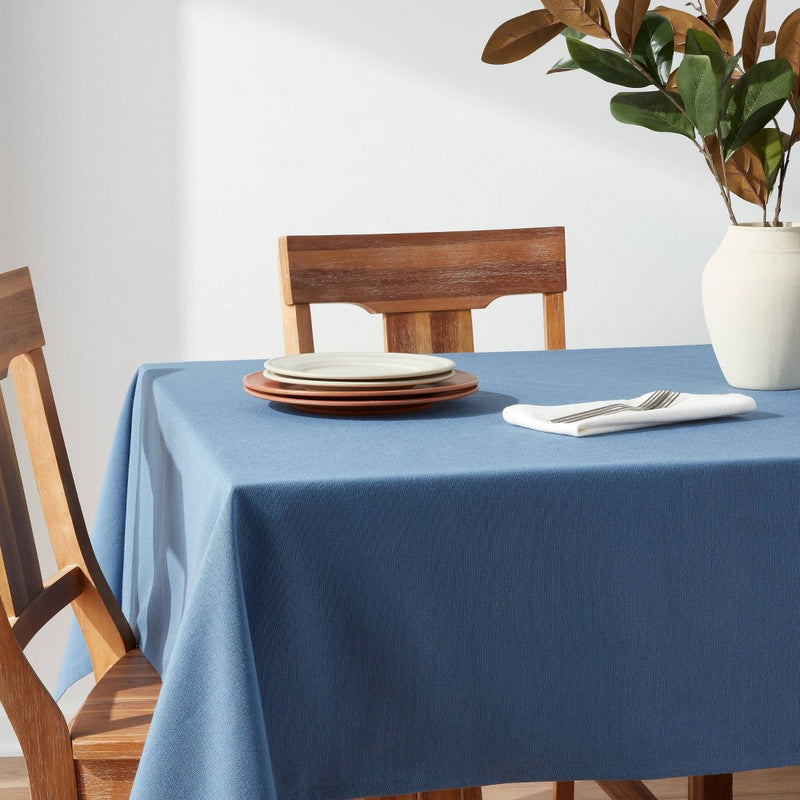104" x 60" Cotton Tablecloth Blue - Threshold