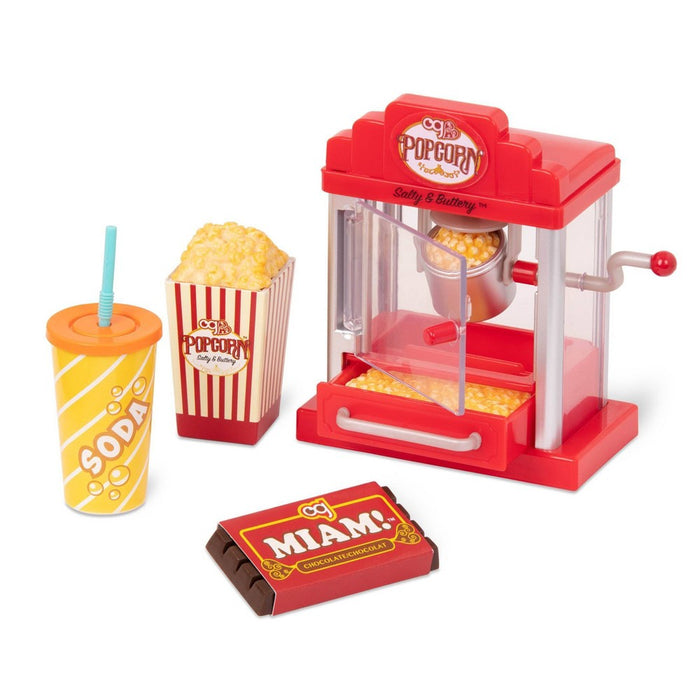 Our Generation Retro Popcorn Machine for 18" Dolls - Pop Pop Popcorn Set