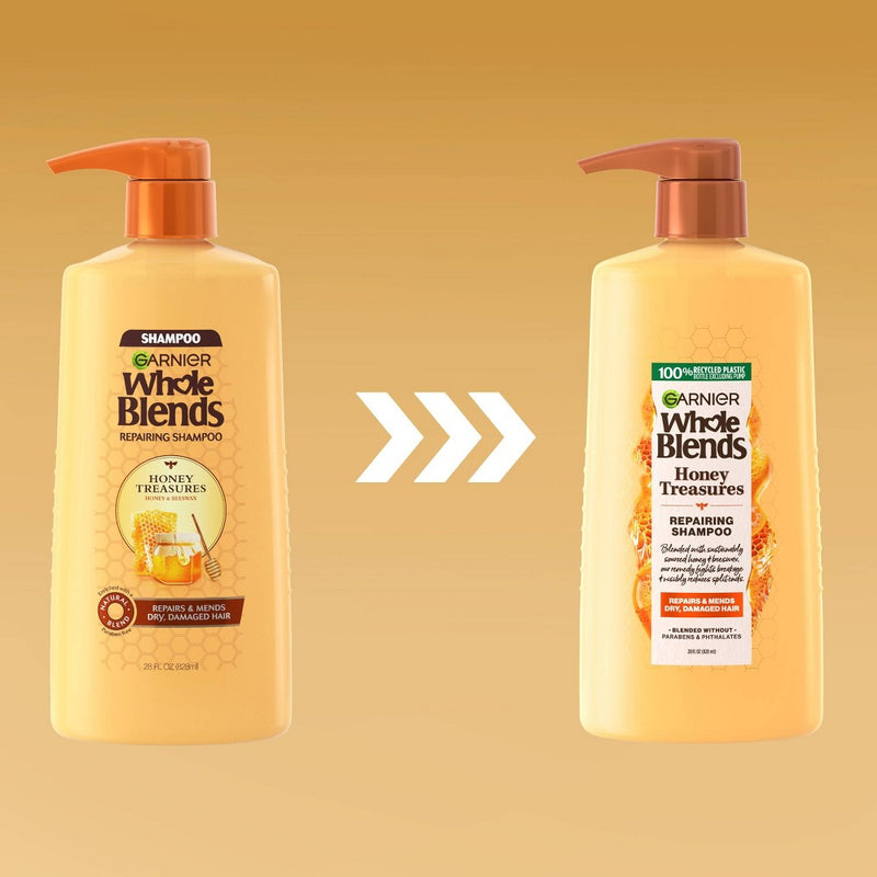 Garnier Whole Blends Repairing Shampoo Honey Treasures for Damaged Hair - 28 fl oz