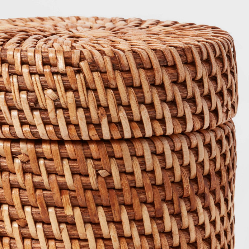 Rattan Canister Light Brown - Threshold