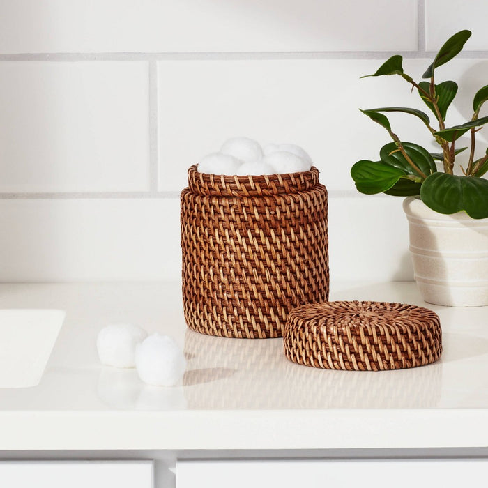 Rattan Canister Light Brown - Threshold