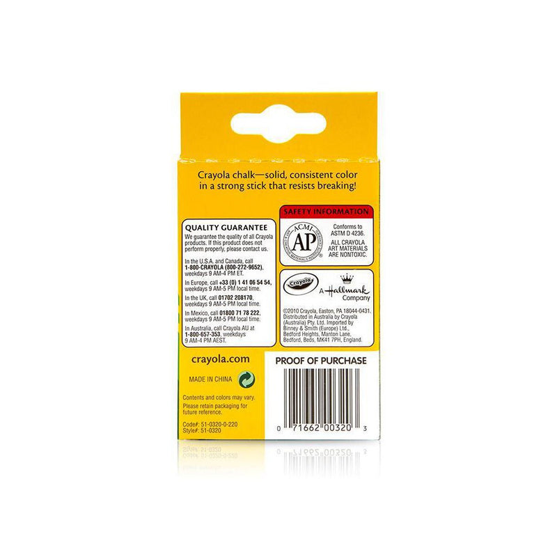 Crayola 12ct Chalk White