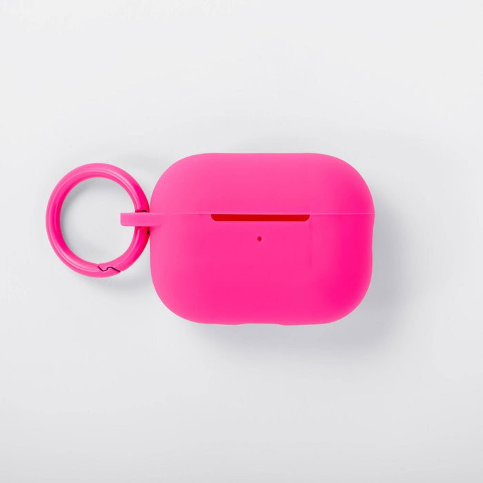 AirPod Pro Gen 1/2 Recycled Silicone Case with Clip - heyday Neon Pink