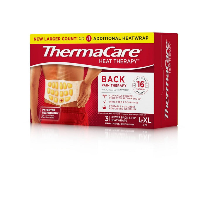 ThermaCare Lower Back/Hip Heatwrap - 3ct