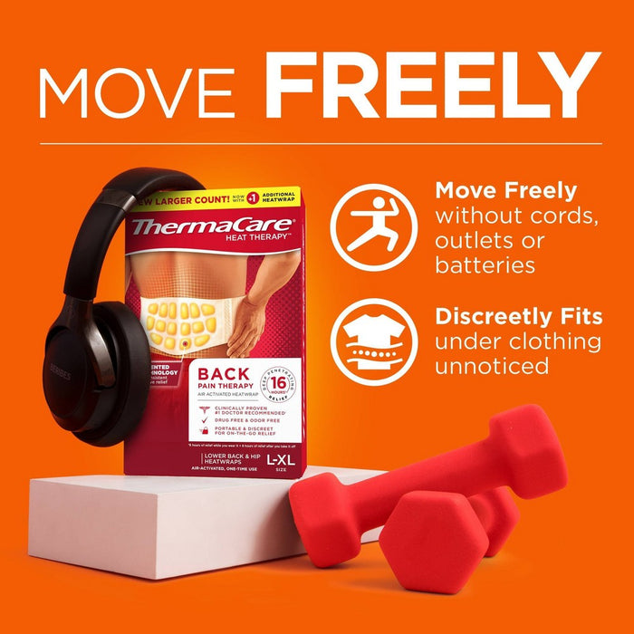 ThermaCare Lower Back/Hip Heatwrap - 3ct
